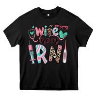 Black wife mom rn registered nurse Heavy Core Tee - RanaPortraitStore