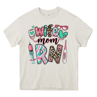 Cream wife mom rn registered nurse Heavy Core Tee - RanaPortraitStore