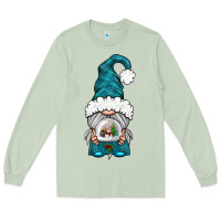 Matcha winter gnome with snow globe Long Sleeve Tee - BundleAndBundleShop