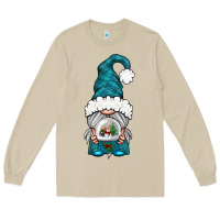 Mushroom winter gnome with snow globe Long Sleeve Tee - BundleAndBundleShop