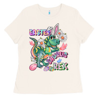 Bone Easter Saurus Rex Easter Day Ladies Tee - CowGirlArtShop