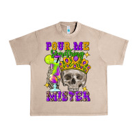 French Oak Skull pour me something mister Urban Heavy Tee - FaDigitalArtStudio