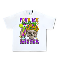 White Skull pour me something mister Urban Heavy Tee - FaDigitalArtStudio
