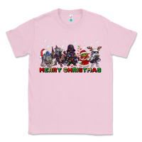 Bubblegum Pink merry christmas gnomies Classic Tee - CowGirlArtShop