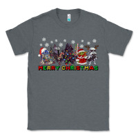 Charcoal Heather merry christmas gnomies Classic Tee - CowGirlArtShop