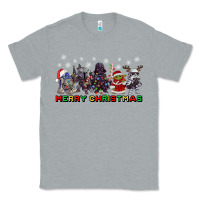 Heather Grey merry christmas gnomies Classic Tee - CowGirlArtShop