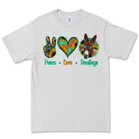 Dove Grey Peace Love Donkeys Premium Tee - Jasminsmagicworld