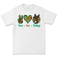 White Peace Love Donkeys Premium Tee - Jasminsmagicworld