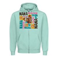 Seafoam nana nana nana with hearts Zipper Hoodie - AdoDesignShop