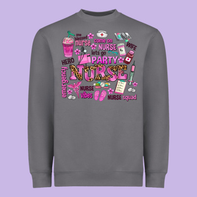 Come On Nurse Lets Go Party Heavyweight Sweatshirt Designed By Adodesignshop