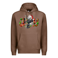 Chestnut panda joy christmas Premium Hoodie - LillyAllenDesigns