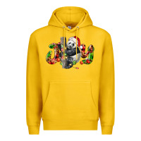 Lemon panda joy christmas Premium Hoodie - LillyAllenDesigns