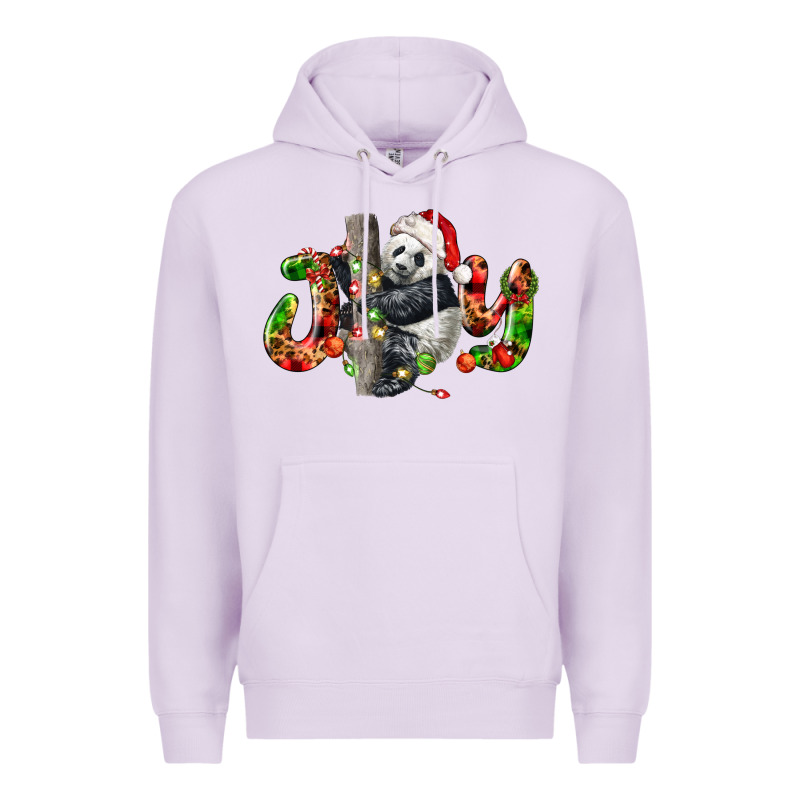 Panda Joy Christmas Premium Hoodie by LillyAllenDesigns | Teevron