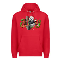 Red panda joy christmas Premium Hoodie - LillyAllenDesigns
