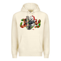 Sandshell panda joy christmas Premium Hoodie - LillyAllenDesigns