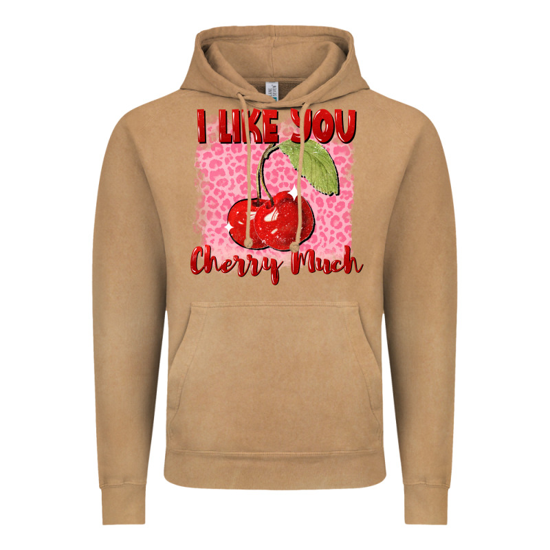 I Like You Cherry Much Vintage Hoodie by FaDigitalArtStudio | Teevron