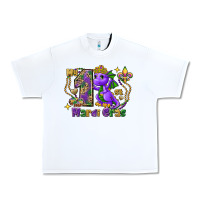 White Dragon my first Mardi Gras Urban Heavy Tee - FaDigitalArtStudio