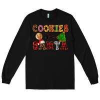Black cookies for santa Long Sleeve Tee - FaDigitalArtStudio