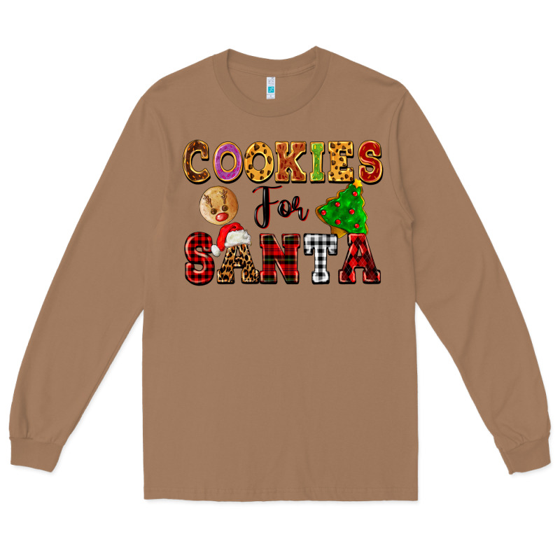 Cookies For Santa Long Sleeve Tee by FaDigitalArtStudio | Teevron