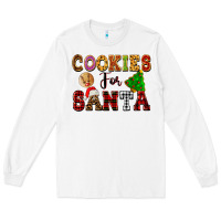 White cookies for santa Long Sleeve Tee - FaDigitalArtStudio