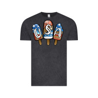 Usa Patriotic Leopard Popsicles Vintage Tee | Teevron