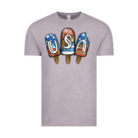 Vintage Zinc USA Patriotic Leopard Popsicles Vintage Tee - Jasminsmagicworld