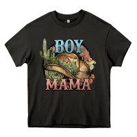 Asphalt Boy Mama western cactus Cowboy Heavy Core Tee - HowdyJamesFarm