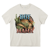 Cream Boy Mama western cactus Cowboy Heavy Core Tee - HowdyJamesFarm