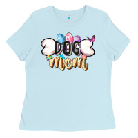Baby Blue Easter Dog Mom Easter Day Ladies Tee - CowGirlArtShop