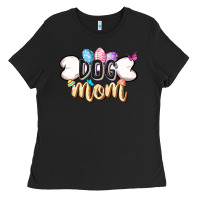 Black Easter Dog Mom Easter Day Ladies Tee - CowGirlArtShop