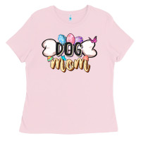 Bubblegum Pink Easter Dog Mom Easter Day Ladies Tee - CowGirlArtShop