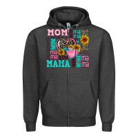 Charcoal Heather mom mama mommy with hearts Zipper Hoodie - AdoDesignShop