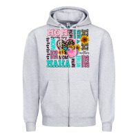 Heather Grey mom mama mommy with hearts Zipper Hoodie - AdoDesignShop