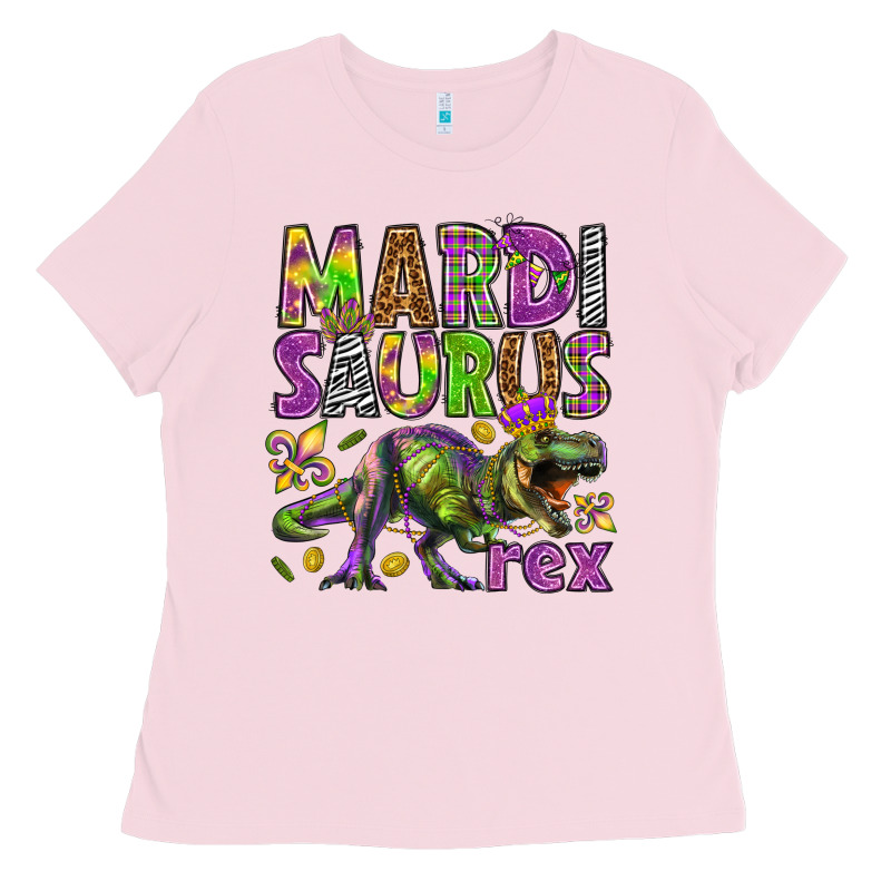 Mardi Saurus Rex Ladies Tee by HowdyJamesFarm | Teevron