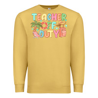 Antique Gold teacher off duty summer Premium Sweatshirt - JahusDesignShop