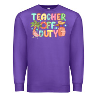 Purple teacher off duty summer Premium Sweatshirt - JahusDesignShop