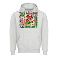 Dove Grey christmas Zipper Hoodie - AdoDesignShop
