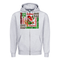Heather Grey christmas Zipper Hoodie - AdoDesignShop