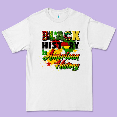 Black History Is American History Premium Tee Designed By Cowgirlartshop