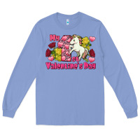 Colony Blue My first valentine's day unicorn Long Sleeve Tee - FaDigitalArtStudio