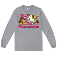Heather Grey My first valentine's day unicorn Long Sleeve Tee - FaDigitalArtStudio