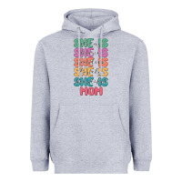 Heather Grey she is mom Heavyweight Hoodie - JahusDesignShop