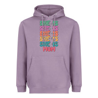 Lavender she is mom Heavyweight Hoodie - JahusDesignShop