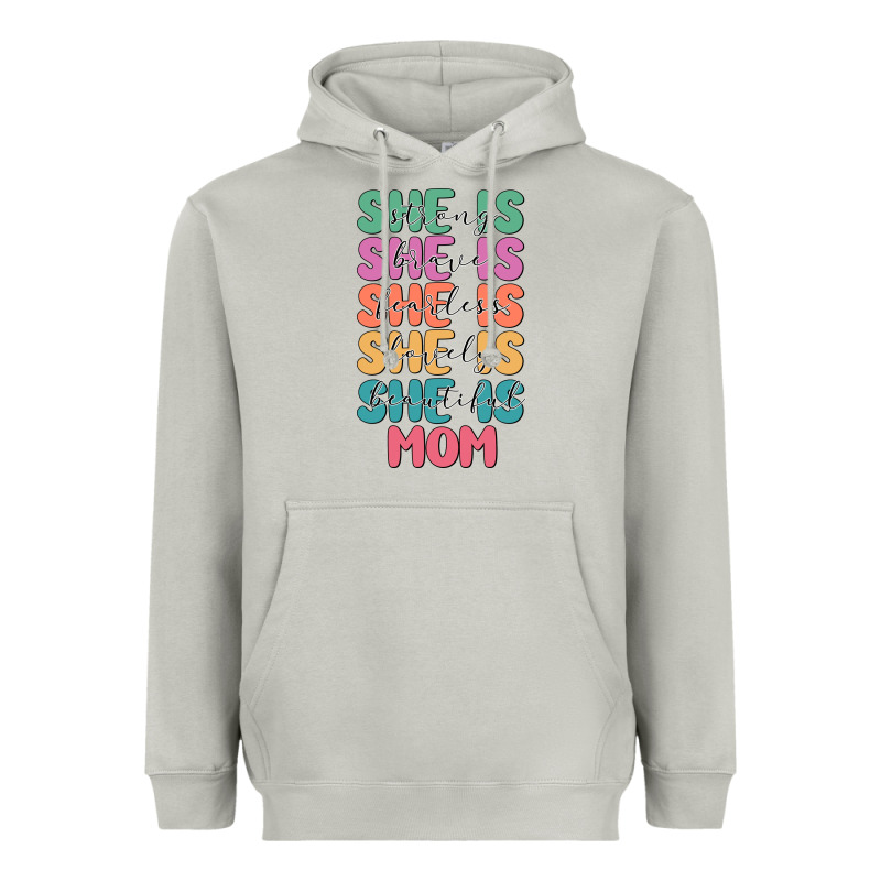 She Is Mom Heavyweight Hoodie by JahusDesignShop | Teevron
