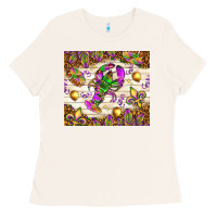 Bone Mardi Gras with crab tumbler Ladies Tee - HowdyJamesFarm