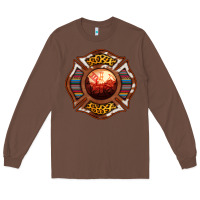 Chestnut Western Firefighter Symbol Long Sleeve Tee - RanaPortraitStore