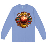 Colony Blue Western Firefighter Symbol Long Sleeve Tee - RanaPortraitStore