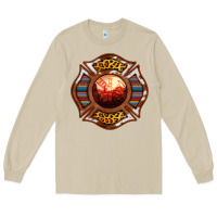 Mushroom Western Firefighter Symbol Long Sleeve Tee - RanaPortraitStore
