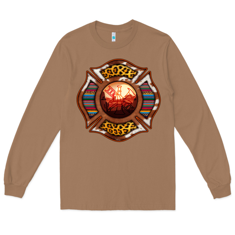 Western Firefighter Symbol Long Sleeve Tee by RanaPortraitStore | Teevron