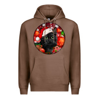 Chestnut christmas bombay cat Premium Hoodie - LillyAllenDesigns
